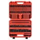 thumbnail image 1 of Juego de conectores de bits EACELIY, 107 piezas, unidades SAE y métricas de 1/4, 3/8 pulgadas y 1/2 pulgadas, 1 of 7