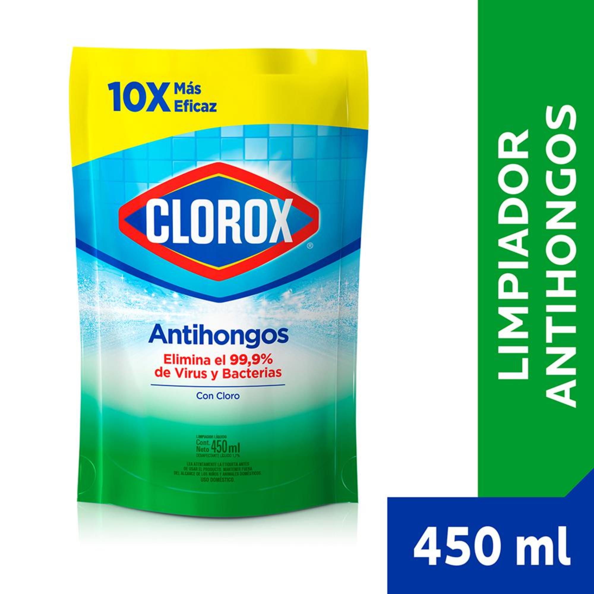 Limpiador Líquido Baño Antihongo Recarga Doypack 450 ml Clorox