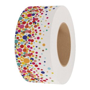 Magideal - Borde Para Tablón De Anuncios Ribete Autoadhesivo Adorno De Puntos Decoración De Pared Con Patrón Atractivo Para Un Estilo Divertido Adecuado Para Gua Blanco