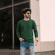 thumbnail image 2 of Polera Algodón Manga Larga Cuello Redondo UV Antipilling Verde Pino, 2 of 6