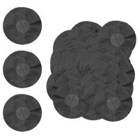 Magideal - Cubiertas Desechables Para Auriculares Cubiertas Elásticas Para Auriculares Tela No Tejida 100 Piezas Para Bibliotecas De Barras De Red Para Auricular Negro