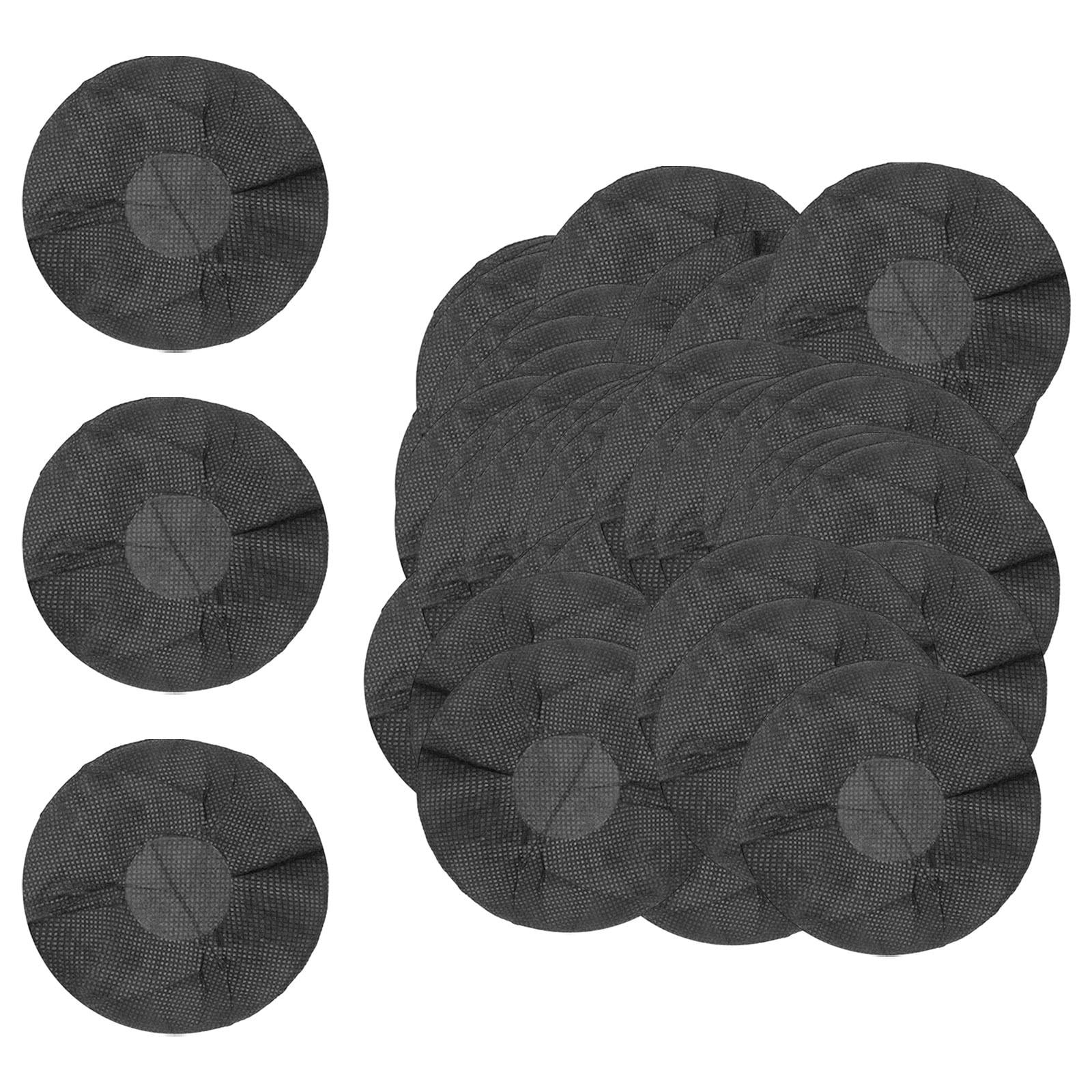 Magideal - Cubiertas Desechables Para Auriculares Cubiertas Elásticas Para Auriculares Tela No Tejida 100 Piezas Para Bibliotecas De Barras De Red Para Auricular Negro