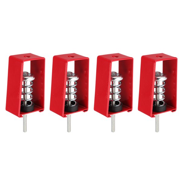 Uxcell Colgadores de Aisladores de Vibración de Resorte para Techo para Procesador de Aire A/C Rojo 4.53 x 2.52 x 1.73 Pulgadas