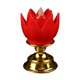thumbnail image 2 of Luz De Loto Solemne Santa Luz Budista Para El Santuario Decorativo Al Aire Libre Rojo, 2 of 5