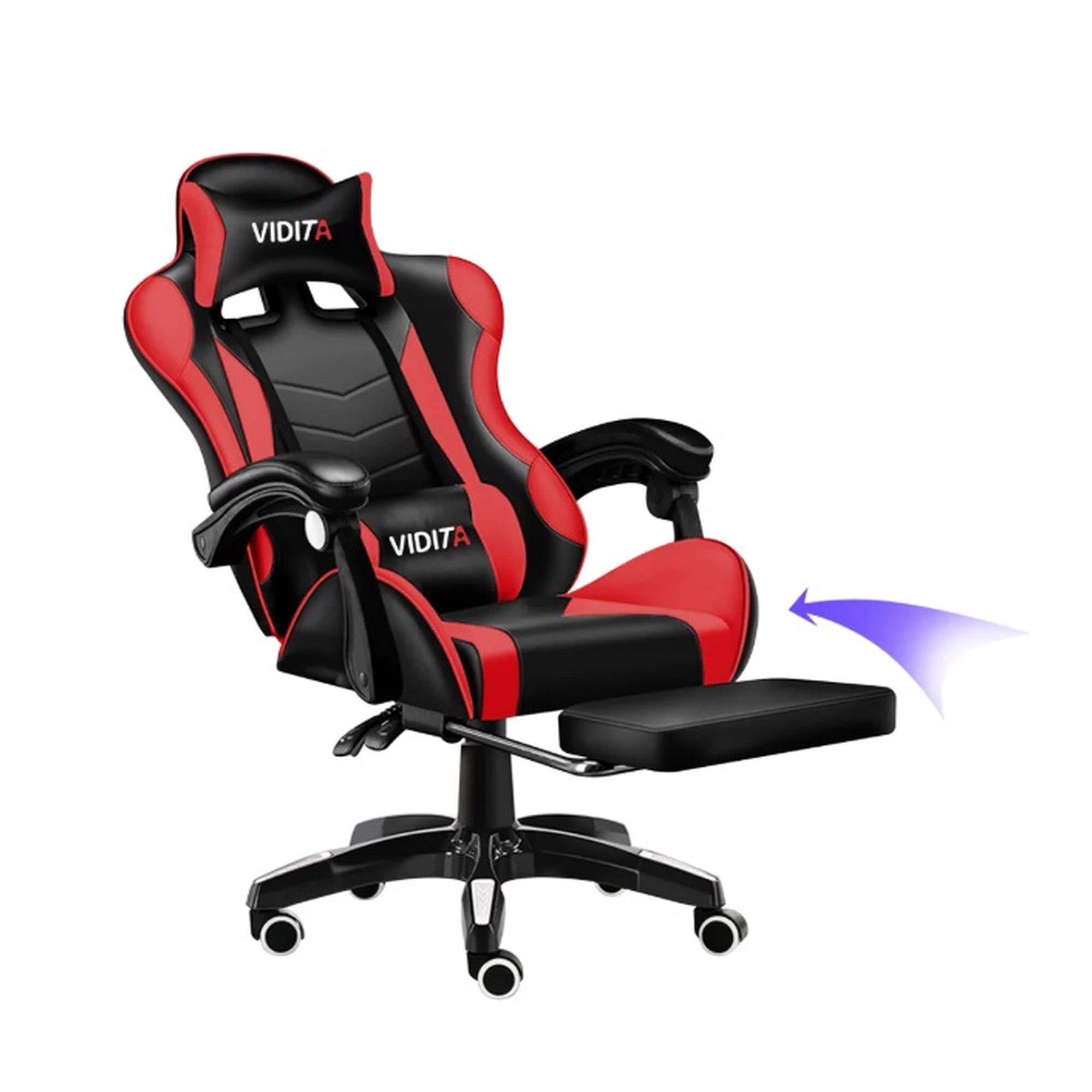 Riqui - Silla Gamer Reclinable Rojo