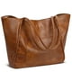 thumbnail image 1 of Bolso KKXIU grande para mujer de piel envejecida vintage, 1 of 3