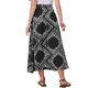 thumbnail image 3 of Faldas Maxi de Verano para Mujeres 2026 Estampado Paisley Cintura Alta Elástica Boho Flowy Falda de Playa L Negro, 3 of 6
