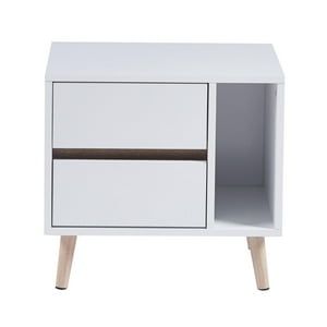 Pandalino - Velador Dakota Moderno: Minimalista Y Funcional Blanco