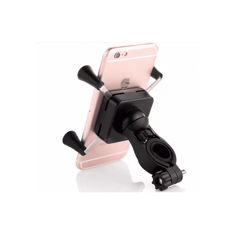 Genérico - Soporte Porta Celular Universal Para Bici Moto, Ajustable, Color Negro