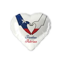 Genérico - Globo Decorativo 45X45 Cm Diseño Corazón Fiestas Patrias
