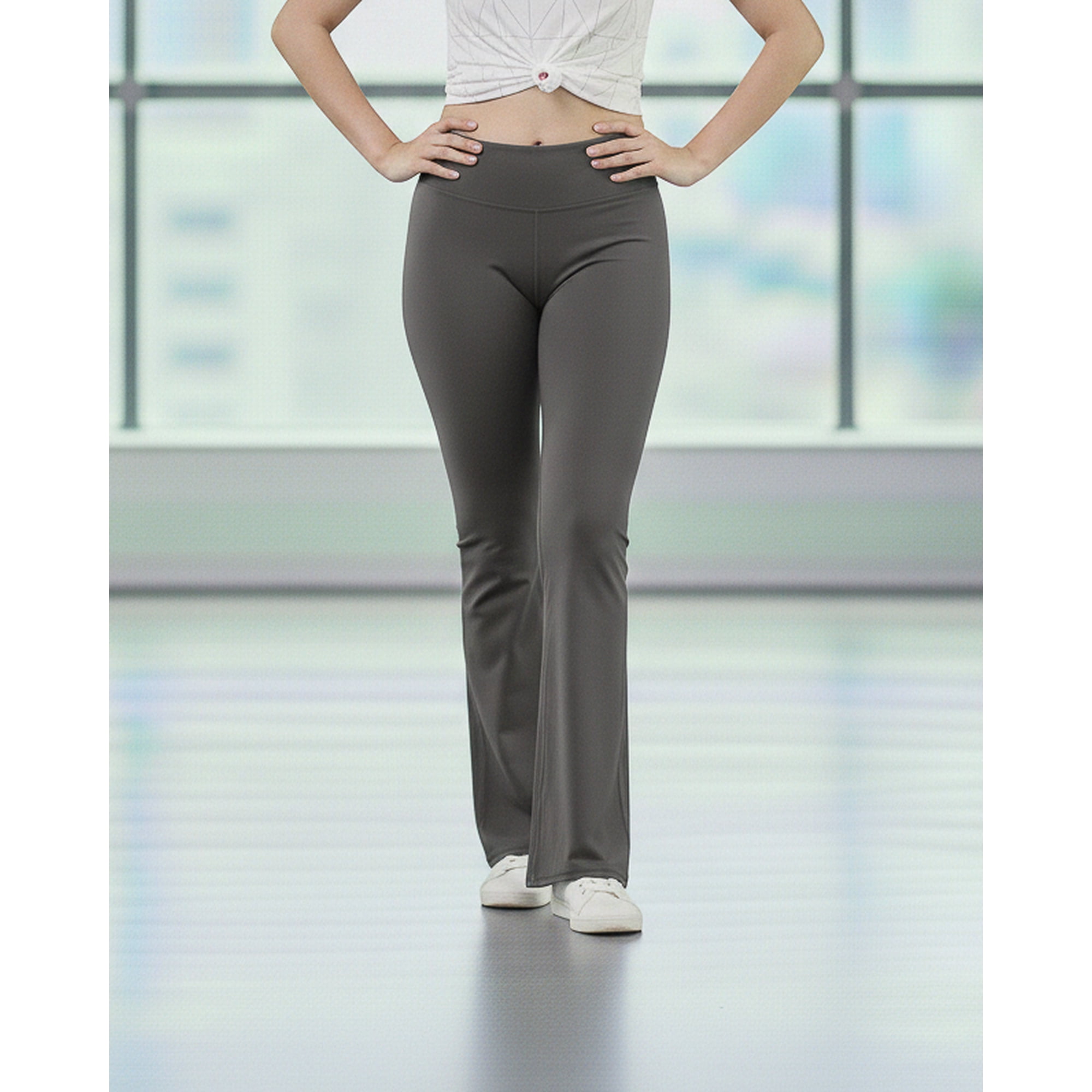 Flix Spa - Calza Deportiva Mujer Flare Tiro Alto Elasticada Gym