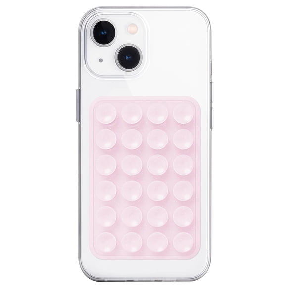 Funda de silicona con ventosa para teléfono, soporte JingJinyy Anteel, rosa