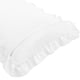 thumbnail image 5 of Funda de Almohada de Satén REGALWOVEN con Volantes Juego de 2, Reina Blanca, 5 of 7