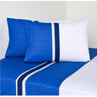 Genérico - Combo Sabanas Cannon 2 Plazas 144 Hilos Y 2 Almohadas Diseño Daloa