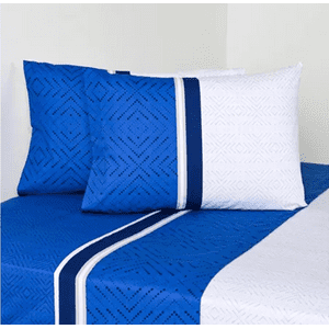 Genérico - Combo Sabanas Cannon 2 Plazas 144 Hilos Y 2 Almohadas Diseño Daloa