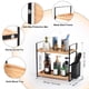 thumbnail image 4 of Organizador De Mostrador De Baño Con Cesta De Madera, 4 of 9