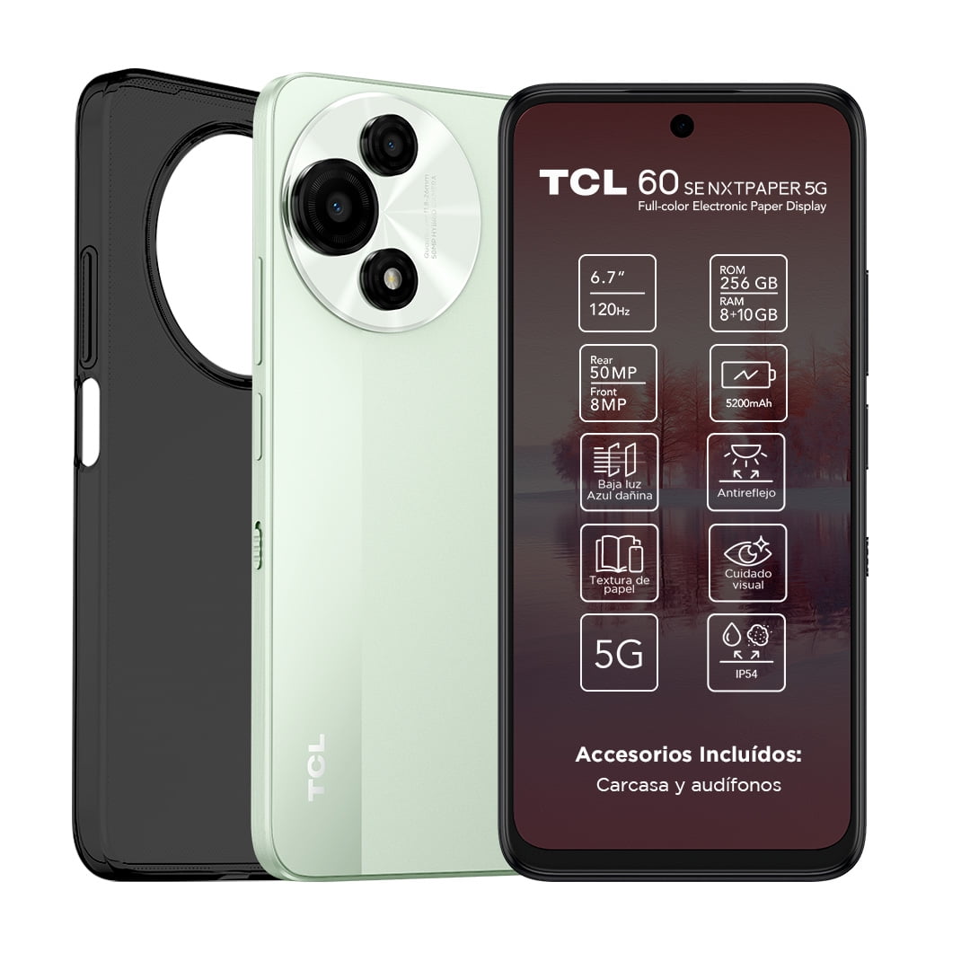 Tcl - Smartphone 60se Nxtpaper 5g 256+8gb Blanco