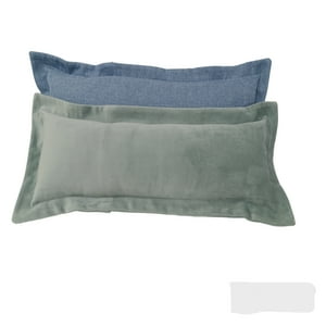 Gios - Pack 2 Cojines Lino Celeste Y Felpa Menta