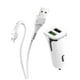 thumbnail image 3 of Cargador para Auto Hoco Z31 Dual USB QC3.0 Cable Lightning, 3 of 3
