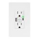 thumbnail image 1 of Enchufe GFCI LIDER 15A USB A&C 4,2A Certificado ETL Blanco, 1 of 8