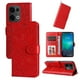 thumbnail image 4 of Funda tipo cartera FOXDOCK para OPPO Reno 14F 5G , diseño girasol en relieve, cuero PU, cierre magnético, soporte y tarjetero, 4 of 5