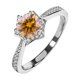 thumbnail image 1 of Anillos de Moissanita de Oro Blanco de 18K de 1 Uds para Mujer Regalo Color D VVS1 Anillos de Diamante Anillos de Plata Esterlina S925 Joyería Anillos de Compromiso de Moissanita con Certificado, 1 of 8