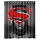 thumbnail image 1 of Cortina de ducha con diseño de Batman y Superman, con ganchos, tamaño 60 x 72 pulgadas, 1 of 3