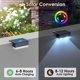 thumbnail image 3 of Luces solares para cerca LIANGLOME 12 unidades, blanco cálido RGB, IP44, 3 of 6