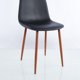thumbnail image 5 of Silla Concept - Tapiz Pu Negro / Pata Café Oscuro, 5 of 5