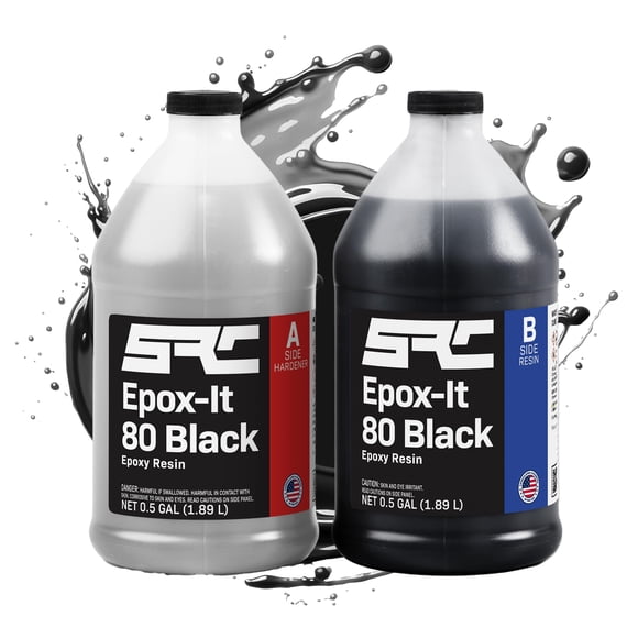 Resina epóxica negra SPRESIN Epox-It 80 1.9 L (0.95 L Parte A + 0.95 L Parte B)