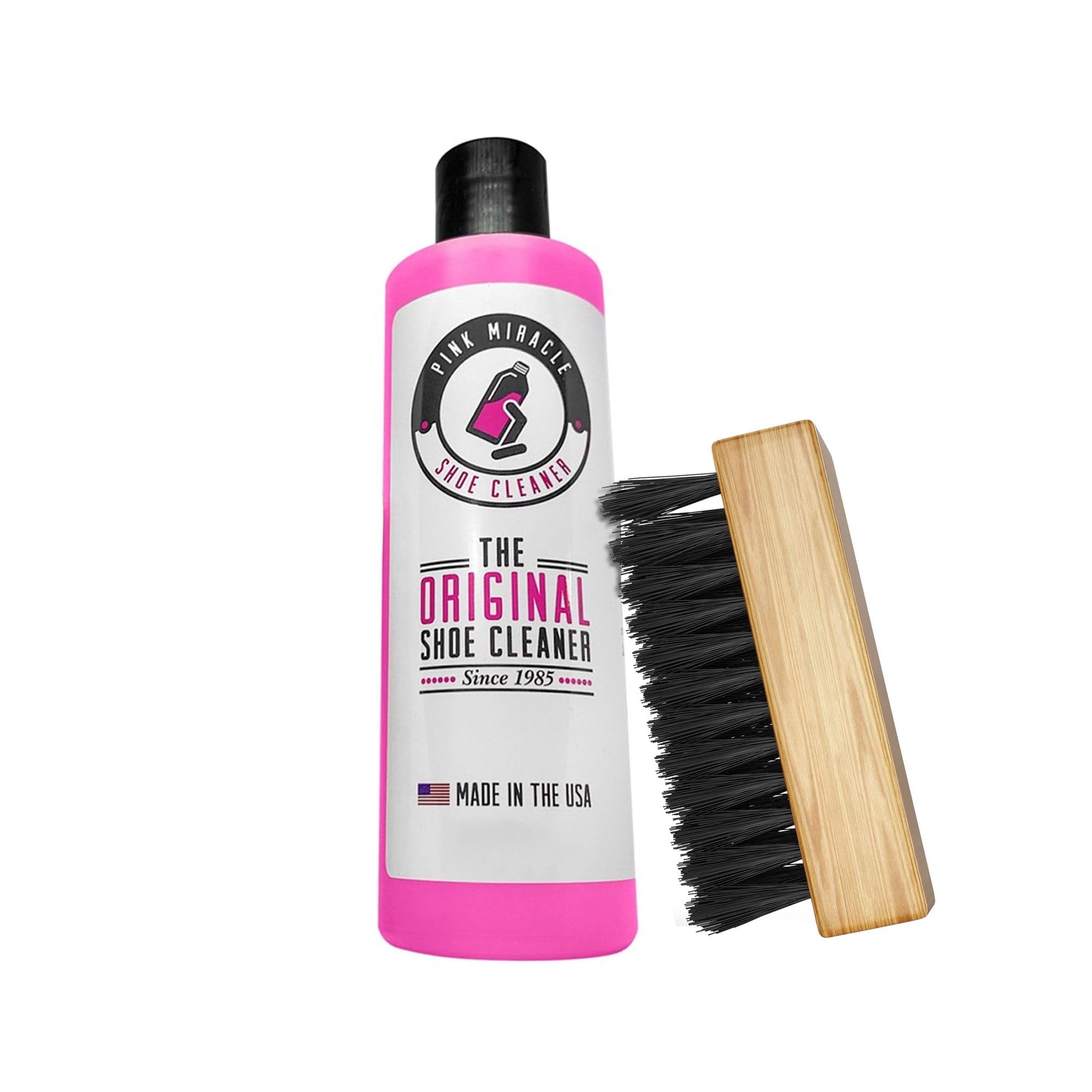 Pink Miracle - Kit Limpiador De Zapatos Botella De 240 Ml Para Piel