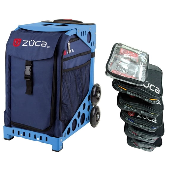 Bolsa ZUCA Midnight Navy Sport con marco azul, juego de bolsas de embalaje