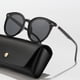 thumbnail image 1 of POLASUP GAFAS LENTES DE SOL Gafas de sol negras con diseño moderno, lentes polarizados y montura brillante, 1 of 5