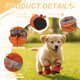 thumbnail image 3 of Uxcell Zapatos para Perros Botas, Protector de Patas Antideslizante Invierno con Correa Reflectante Impermeable, (4 Piezas, Oxford, Tamaño 7, Naranja), para Cachorros Pequeños, 3 of 7