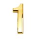thumbnail image 1 of Número De Puerta Del Hotel De La Casa Autoadhesiva De Plástico Dorado Dígito Numérico Pegajoso 1, 1 of 3