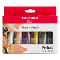 Acrílico Amsterdam Pack 6 Colores 20Ml Retrato