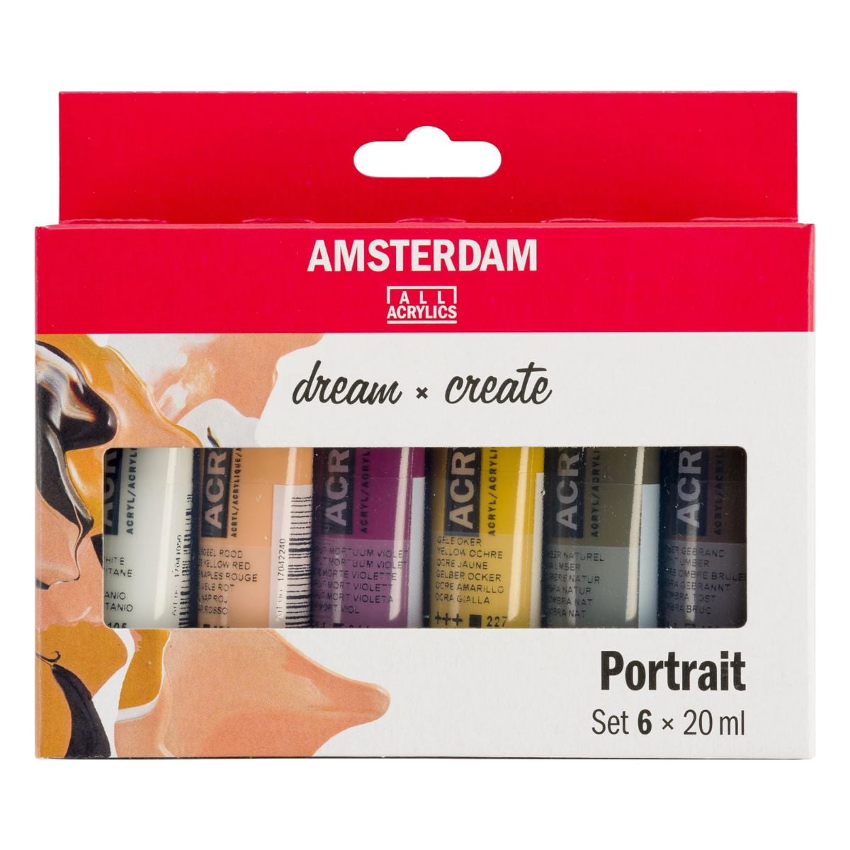 Acrílico Amsterdam Pack 6 Colores 20ml Retrato