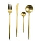 thumbnail image 1 of Set de Cubiertos 16 Piezas Dorado Acero Inoxidable 18/10, 1 of 8