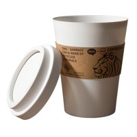 Magideal - Basurero Con Forma Única De Taza De Café Cubo De Residuos Pequeño Con Tapa Funcional Papelera Elegante Y Fácil De Limpiar De Material Pp Adecuado Para S