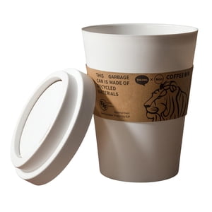 Magideal - Basurero Con Forma Única De Taza De Café Cubo De Residuos Pequeño Con Tapa Funcional Papelera Elegante Y Fácil De Limpiar De Material Pp Adecuado Para S