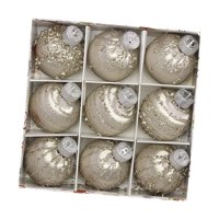 Bothyi - 9 Piezas De Adornos De Bolas Navideñas Colgantes Para Halloween, Festivales, Cumpleaños, Color Beige