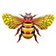 thumbnail image 5 of Arte De Pared De Abeja, Escultura De Bichos Para Sala De Estar, Artesanía De Metal, Acento Para El Hogar Al Aire Libre, 5 of 5