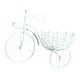 thumbnail image 3 of Canasto De Flores Para Bicicleta, Arte Para Colgar En La Pared Para Decoración De Jardín De Valla, Blanco, 3 of 3