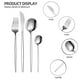 thumbnail image 3 of Juego de cubiertos dorados de 24 piezas, para 6 personas, de acero inoxidable, incluye cucharas, tenedores y cuchillos, ideal para cocina, hogar, oficina, restaurante, hotel., 3 of 5