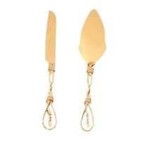 Magideal - De Servicio De Tarta De Aleación De Zinc, Herramientas Para Hornear, Servidor De Repostería, De Corte De Tarta, A Pastel, Oro A