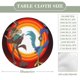 thumbnail image 2 of Wile E. Coyote y el Correcaminos-theme Fitted Round Tablecloths Elastic Edged Table Covers Waterproof Table Cloth for Kitchen Holiday Party Tables Decor 120cm, 2 of 6