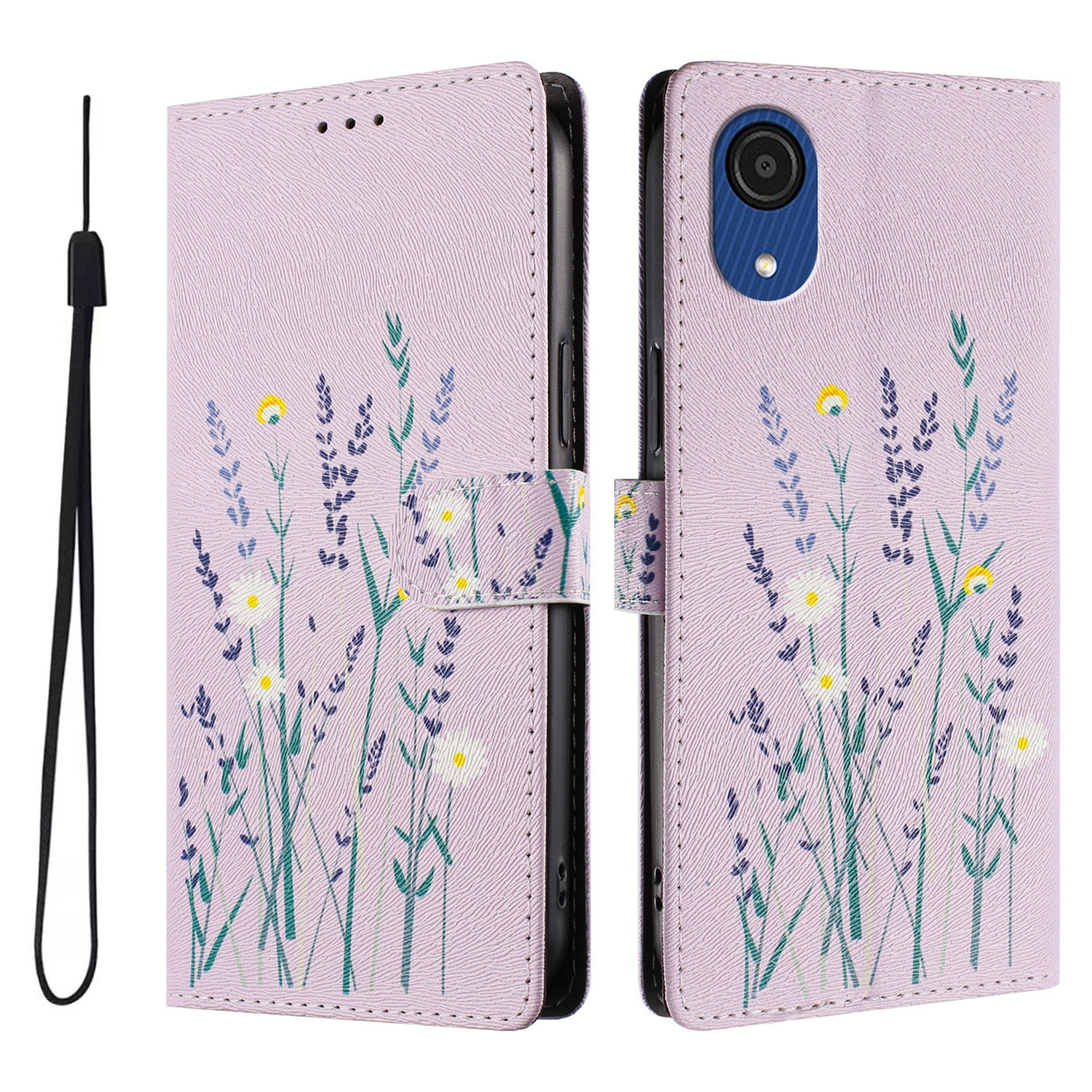 Foxdock Funda Tipo Cartera Para Samsung Galaxy A03 Core Con Soporte Y Correa – Diseño De Patrones Lindos