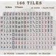 thumbnail image 3 of Juego de Mahjong DEALZOOM Completo de 166 fichas con diseño de flor de cerezo, 3 of 9