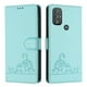 thumbnail image 1 of Funda tipo cartera FOXDOCK para Motorola MOTO G Power 2022 con soporte, ranuras, RFID, diseño de gato, 1 of 5