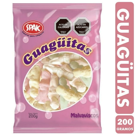 Guagüitas Frescas - Marshamallow Marca Spak(Bolsa Con 200Gr)